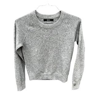 Quince Gray 100% Cashmere Crew Neck Sweater Size XS Long Sleeve Crew Neck